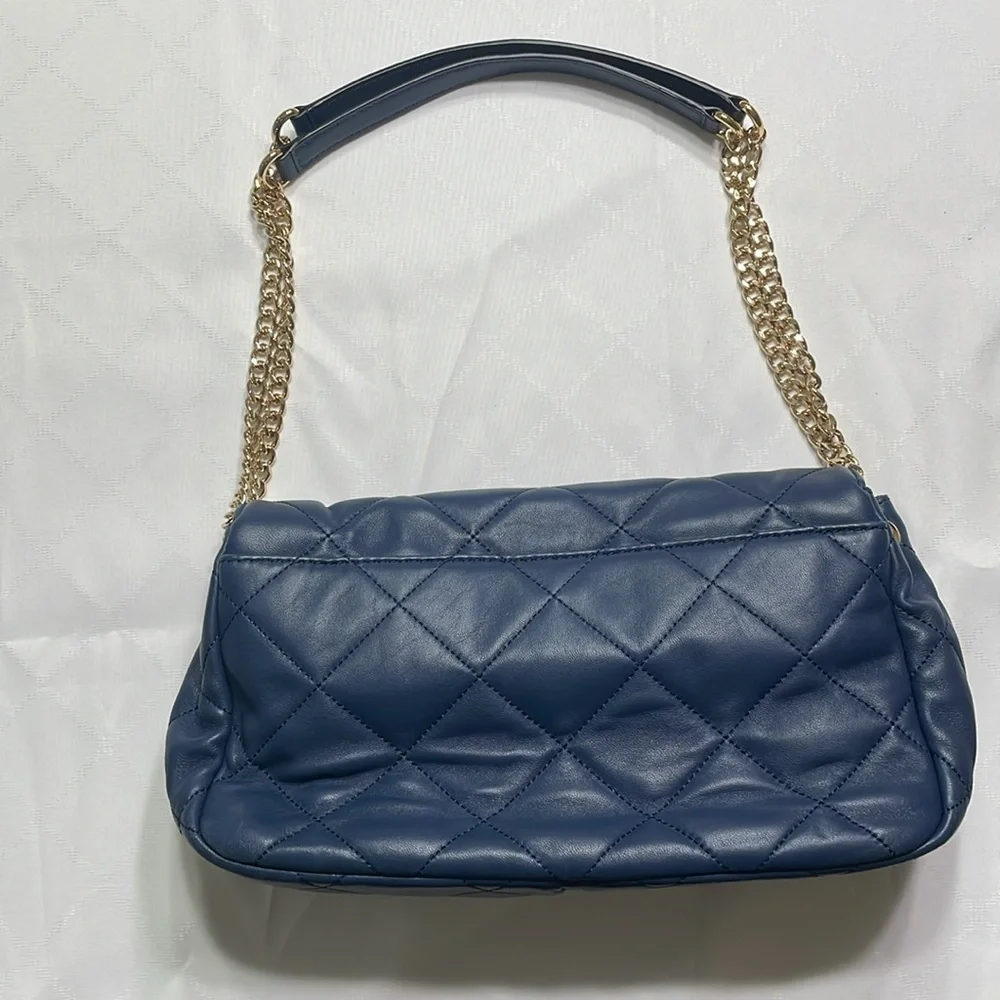 Michael Kors Navy Quilted Shoulder Bag